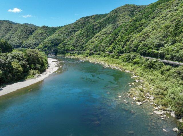 高知県の四万十川の写真